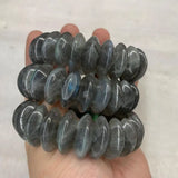 Rainbow Labradorite Stone Bracelet Natural Gem Bangle