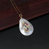 CZ Crystal Fatima's Hand Hamsa Eye Protection Choker Necklace