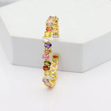Rainbow CZ Women Bangle Micro Pave Colorful CZ Nice Jewelry