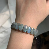 Labradorite Stone Beads Bracelet - Natural Gemstone Bangle for Women