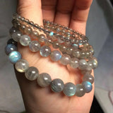Natural Labradorite Stone Beads Bracelet for Women