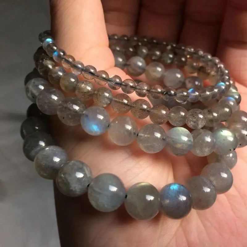 Natural Labradorite Stone Beads Bracelet for Women