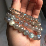 Natural Labradorite Stone Beads Bracelet for Women