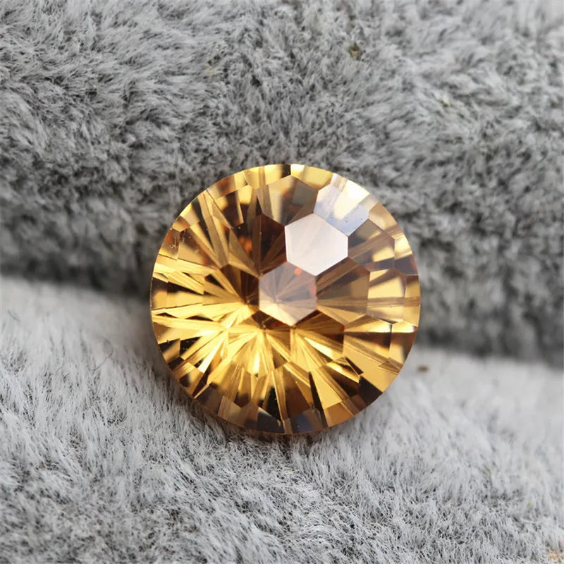 Champagne CZ Stone Beads for Jewelry Making DIY