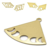 Raw Brass Triangle Charms Blanks for Jewelry Making