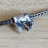 925 Sterling Silver Angel & Unicorn Charm Bead European Jewelry