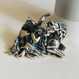 925 Sterling Silver Angel & Unicorn Charm Bead European Jewelry