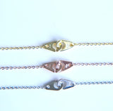 925 Silver Handcuffs Bracelets For Women 16+3cm Size