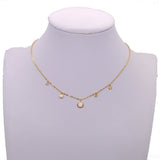 925 Silver Moonstone CZ Pendant Necklace