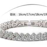 Cubic Zirconia Bracelet Bangle Charm Lover Girl Jewelry 99 Pcs AAAA+