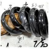 Natural Jade Bangle Hand-Carved Bracelet Women Princess Jewelry Gift