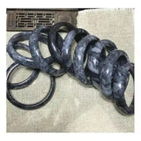 Natural Jade Bangle Hand-Carved Bracelet Women Princess Jewelry Gift