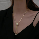 14k Yellow Gold Snake Chain Necklace with Diamond Accent