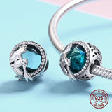 925 Sterling Silver Mermaid Charm Beads for Bracelet Jewelry Making