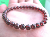 Red Garnet 6mm Bracelet 7.5Inch Beads Nature FreeShipping