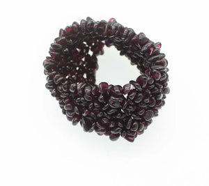Red Garnet Baroque 3-4mm Bracelet 7.5 Inch Beads