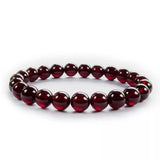 Red Garnet Round 4mm 6mm Bracelet 7.5inch Beads
