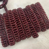 Red Garnet Stone Bracelet Natural Gemstone Jewelry DIY Bracelet
