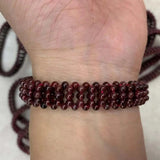 Red Garnet Stone Bracelet Natural Gemstone Jewelry DIY Bracelet