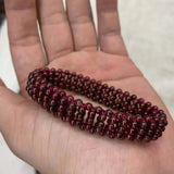 Red Garnet Stone Bracelet Natural Gemstone Jewelry DIY Bracelet
