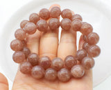 Strawberry Quartz 12mm Bracelet 7.5" Beads Natural for Women