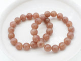 Strawberry Quartz 12mm Bracelet 7.5" Beads Natural for Women