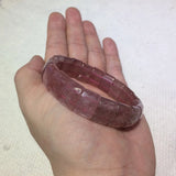 Red Strawberry Quartz Stone Beads Bracelet Gemstone Bangle for Woman