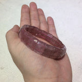 Red Strawberry Quartz Stone Beads Bracelet Gemstone Bangle for Woman