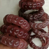 Red Strawberry Quartz Stone Beads Bracelet for Women