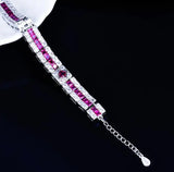 Red Zircon Women Vintage Bracelet