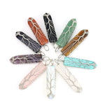 Reiki Amethyst Crystal Pendant Necklace