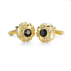 French Shirt Crystal Cufflink for Men Wedding Jewelry