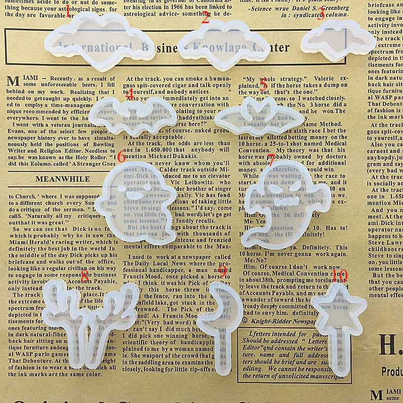 Silica Gel Mould for DIY Handcraft Findings - 10pcs/lot