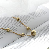 18K 925 Silver Lucky Ball Chain Bracelet
