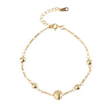 18K 925 Silver Lucky Ball Chain Bracelet