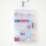 Rectangle Plastic Jewelry Box Case, 9 Sizes - Adjustable Compartment Storage