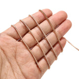 2MM Stainless Steel Box Link Chain Rose Gold/Gold/Steel DIY Jewelry Making