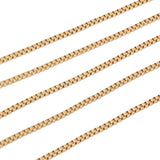 2MM Stainless Steel Box Link Chain Rose Gold/Gold/Steel DIY Jewelry Making
