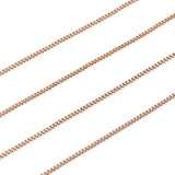 2MM Stainless Steel Box Link Chain Rose Gold/Gold/Steel DIY Jewelry Making