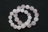 Rose Quartz Faceted Round Bracelet 7.5inch Beads