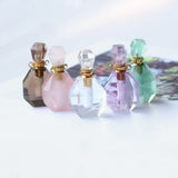 Rose Quartz Fluorite Amethyst Crystal Necklace