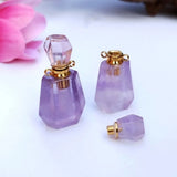 Rose Quartz Fluorite Amethyst Crystal Necklace