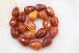 Drop Faceted 15*20mm Rose Quartz/Ocean Agate Loose Beads