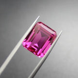 Rose Red Tourmaline Faceted Stone Beads - DIY Jewelry Supplies