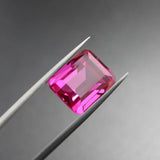 Rose Red Tourmaline Faceted Stone Beads - DIY Jewelry Supplies