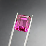 Rose Red Tourmaline Faceted Stone Beads - DIY Jewelry Supplies