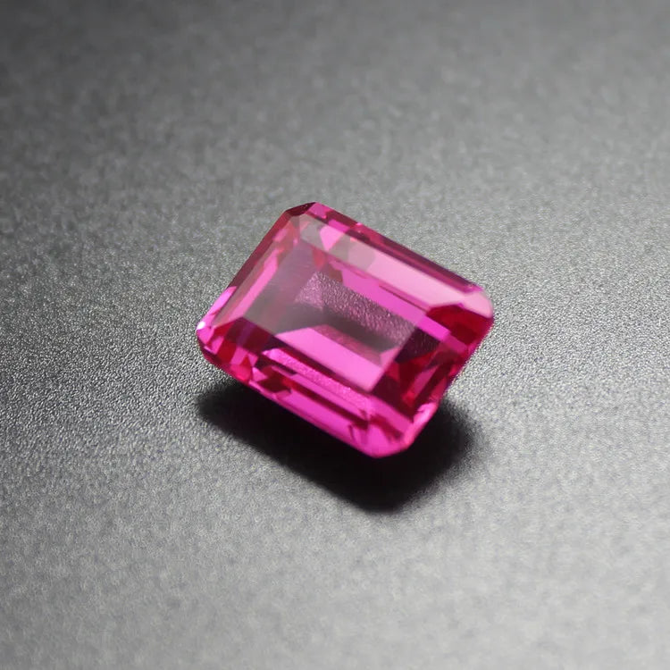 Rose Red Tourmaline Faceted Stone Beads - DIY Jewelry Supplies