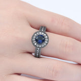 Vintage Zircon Engagement Ring for Women