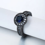 Vintage Zircon Engagement Ring for Women