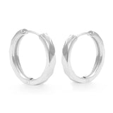 925 Sterling Silver Clip-On Earrings Gothic Hip Hop Punk Round Jewelry